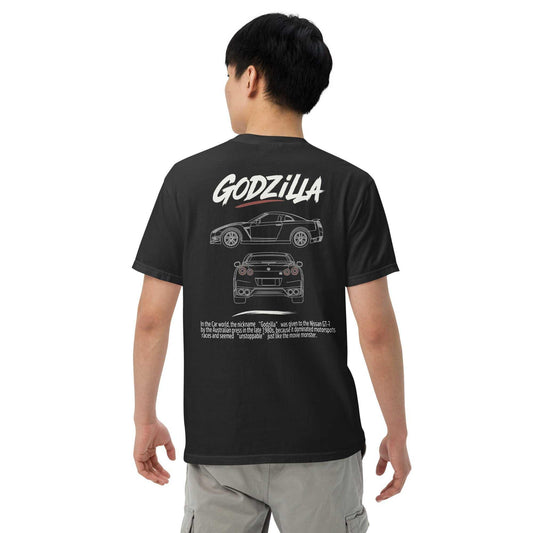 Godzilla GT-R Blueprint Tee | JDM Streetwear T-Shirt – Downforce Apparel - Downforce Apparel
