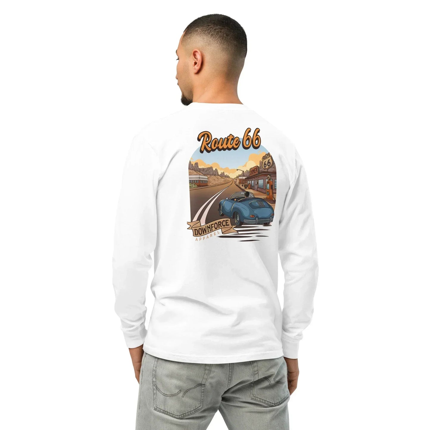 Sunset Cruise Vintage Long Sleeve Tee | Car Culture | Downforce Apparel by Downforce Apparel