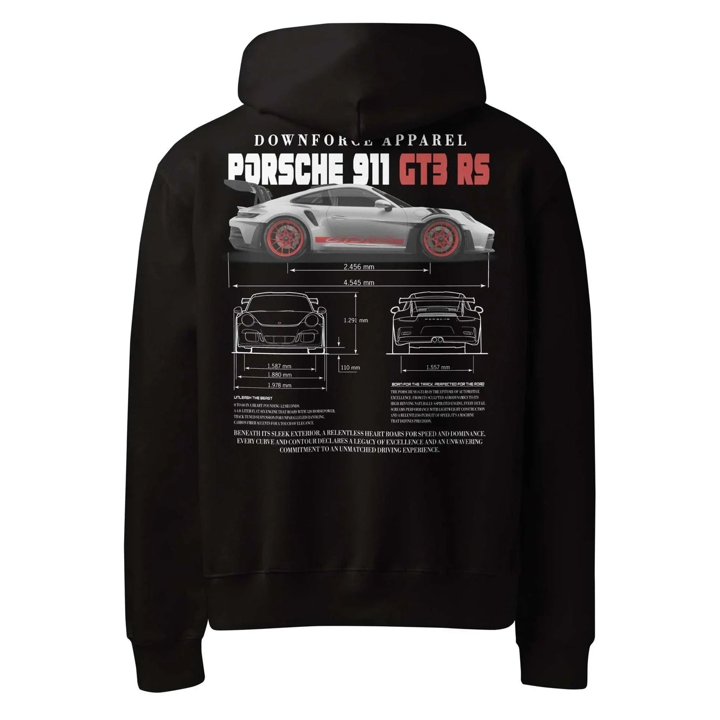 Porsche GT3 Weissach Warrior Hoodie | Motorsport Streetwear | Downforce Apparel